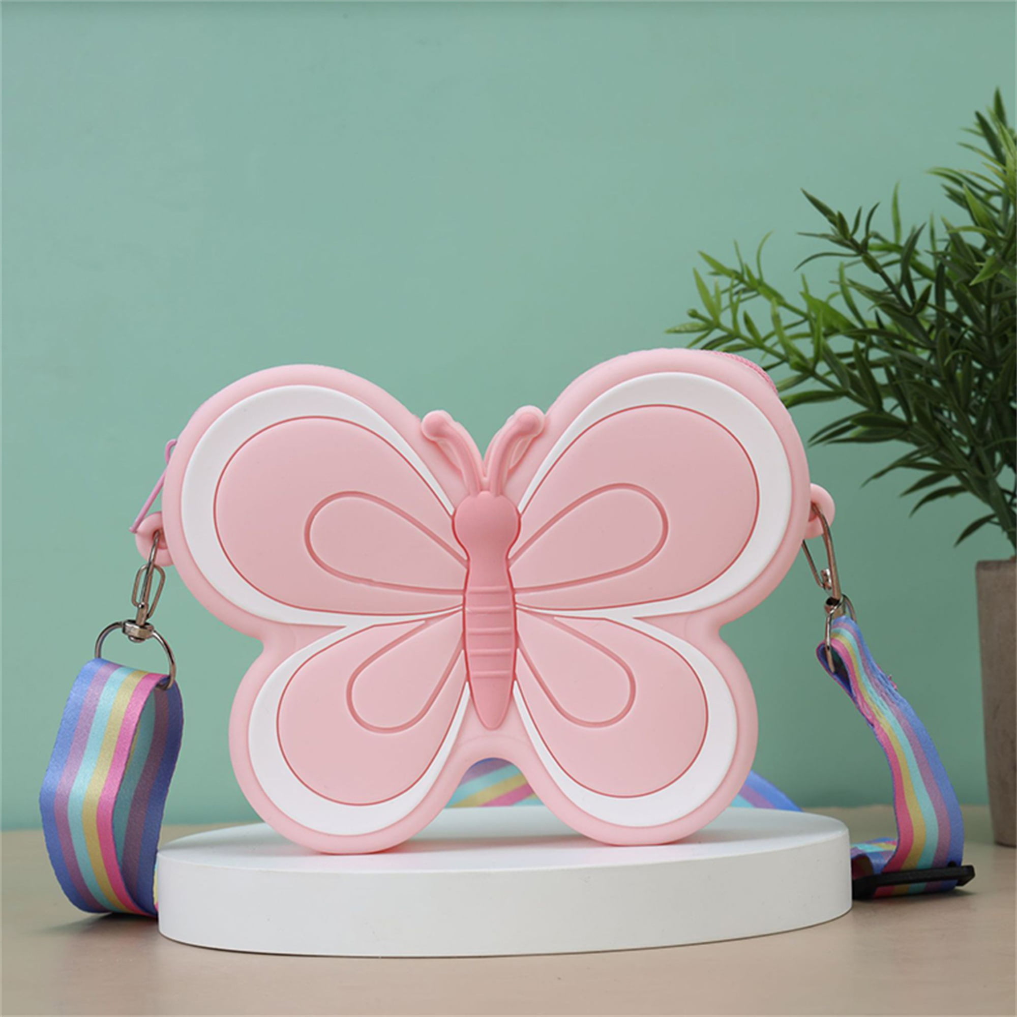 Pink Butterfly Finders Key Purse®