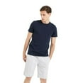 thumbnail image 1 of Men's Bermuda Shorts for Gym Wear Soft Causal Plain Jersey Drawstring & Pockets (L, Gray), 1 of 3