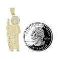 thumbnail image 5 of 14k Yellow Gold White Rhodium, Saint Jude San Judas Pendant Religious Charm, 5 of 6
