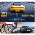 thumbnail image 2 of Dash Cam GILIKVHOM de 3 canales, 4K, WiFi, 32 GB con sensor G, visión nocturna, 2 of 8