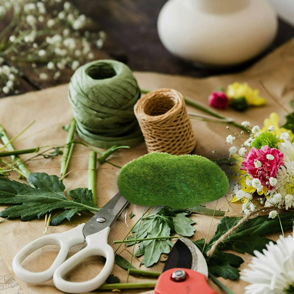 OATIPHO 4Pcs Artificial Green Moss Caves Hide Decorative balls Green Plastic Indoor Decor