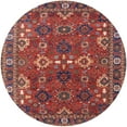 thumbnail image 1 of Ahgly Company Machine Washable Indoor Round Industrial Modern Dark Almond Brown Area Rugs, 7' Round, 1 of 7
