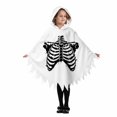 thumbnail image 3 of Girls Hooded Jumpsuits Long Sleeve Graphic Bluses Halloween Themed Party Costume Stylish Festival Tops for Kids, 3 of 8