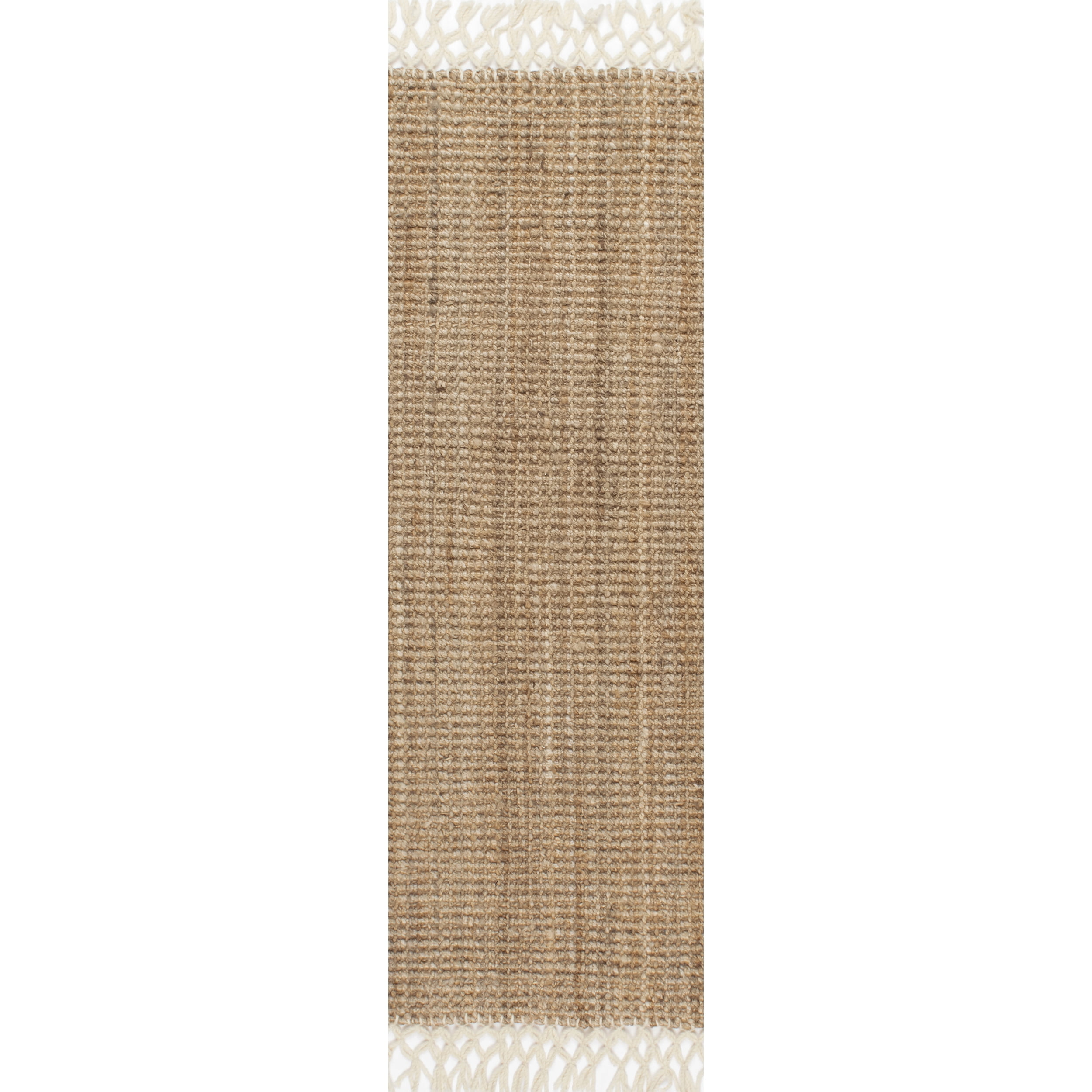 nuLOOM Raleigh Hand Woven Wool Runner Rug, 2' 6" x 8', Natural