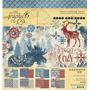 Graphic 45 Double-Sided Paper Pad 8"X8" 24/Pkg-Let's Get Cozy
