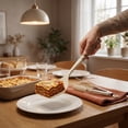 thumbnail image 3 of REGALWOVEN Cooking Utensil Set, Silicone Color-blocked Round Holes Kitchen Utensils with Silicone Brownish Yellow A 2, 3 of 5