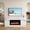 White, variant on Kselythan TV Stand for Fireplace,Modern Entertainment Center with Storage Cabinet,Fits into 36'' Electric Fireplace,Fireplace TV Stand,Black(Not Include Fireplace)