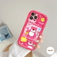 thumbnail image 3 of Funda Cute Toy Story Lotso Para Samsung A13 A14 A24 A12 A03s A04s A50s A32 A23 A52 A21s A02s A04 A20 A31 A03 A50 A51 A20s A30s A11 3D Borde Curvo Ondulado Brillante A Prueba De Golpes Cubierta De Pare, 3 of 3