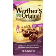 Werther's Original Caramel Dark Cream Chocolates Hard Candy, 5.2 Oz.