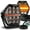 Black, variant on TRUE MODS 7" 120W LED Pods Offroad Driving Ditch Light [Side Shooter Optics] [Amber Clearance Marker Light] Off Road Fog Work Lamp for UTV ATV Jeep Wrangler Truck Pick-Up Auto - Black