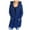 Dark Blue, variant on Fesfesfes Women Cardigan Womens Long Sleeve Cable Knit Long Cardigan Open Front Button Hooded Sweater Outerwear On Sale
