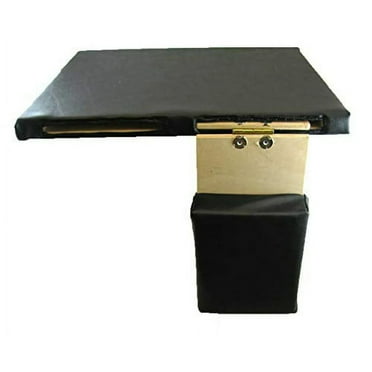 Amputee Board with Support, Black Upholstered, 18" W x 16" D