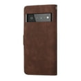 thumbnail image 4 of Google Pixel 6 Pro Phone Case, TECH CIRCLE Flip Folio Wallet Cover Slim Premium PU Leather Case ID Credit Card Slots Stand Magnetic Closure TPU Bumper Cover for Google Pixel 6 Pro 2021, Coffee, 4 of 6