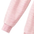 thumbnail image 6 of BXJX Girls Cotton Thermal Pants, Fleece Lined Stretchy Elastic Waist Casual Kids Loungewear Pants Pink Size 7-8 T, 6 of 8