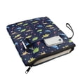 thumbnail image 3 of HELLHERO Dinosaur Pattern Gift Book Organizer Bag with Lightweight Zipper Polyester for Students Journal Bible Carrier Tote Bag Washable 11.4 X 8.66 Inch, 3 of 7