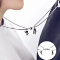 thumbnail image 2 of Collar De Astronauta Imán De Pareja Atraer Cadena De Suéter Cadena De Clavícula, 2 of 4