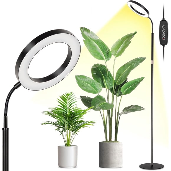 Grow Lights LBW Full Spectrum para plantas de interior con soporte