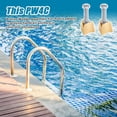thumbnail image 5 of 4 Pack inground Pool Ladder Anchors Pool Cover Parts Wedge Assembly Pw-4c for 4" Rail Anchors, Ps-4019-bc Bronze Railing Swimming Fixture Hardware Including Wedge Bolts and washers, 5 of 5