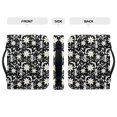 thumbnail image 4 of HELLHERO White Daisies Bible Covers Top Handle for Church Outdoor Study Prayer, PU Leather Protective Church Bible Bag, 4 of 12