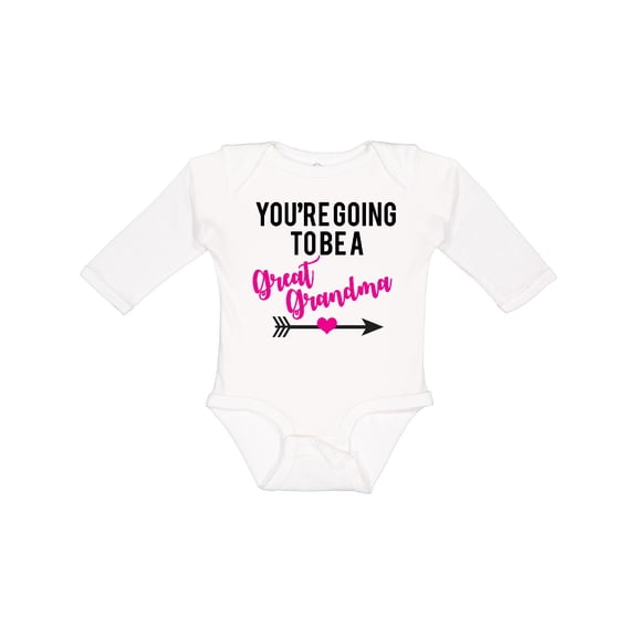 Inktastic You're Going to Be a Great Grandma Boys or Girls Long Sleeve Baby Bodysuit