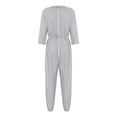 thumbnail image 4 of Aislor Women Care Dementia Clothing Alzheimers Anti-Strip Jumpsuit Nursing Nightwear with Zipper at Back and Leg Grey XL, 4 of 7