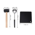 thumbnail image 2 of Suodoka Premium Stainless Steel Coconut Opener Kit – Puncher, Cutter, Rubber Hammer, Straw & Mat for Easy Coconut Water & Meat Extraction, 2 of 7