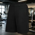 thumbnail image 2 of LODIENY Mens Oversized (XS-5XL) Basketball Athletic Shorts with Pockets Quick Dry Lightweight Moisture Wicking Workout Training Drawstring Short Pants Black XL, 2 of 5