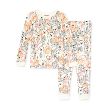 Burt's Bees Baby Organic Cotton Baby & Toddler Boy Pajama Set, 2-Piece, Sizes 12 Months- 5T