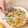 thumbnail image 4 of 100pcs Fresh Keeping Bowl Covers, Plastic Food Covers With Elastic For Outside, Dish Plate Covers Stretch For Leftover And Meal, Universal Stretch Wra, 4 of 5
