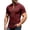 31#Wine, variant on Mens Lace Up Tshirt Short Sleeve V Neck Casual Summer Beach Vacation Top Army Green 2XL