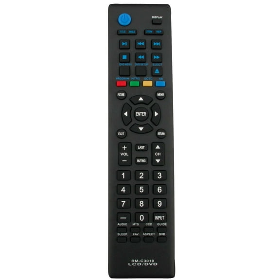 New RM-C3010 RMC3010 Replace Remote for JVC TV DVD Combo LT-32DE74 LT32DE74