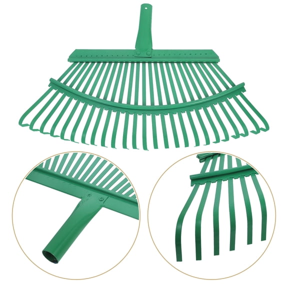 YUYUETIME Rakes For Gardening Steel Green 1Pack Multi Functional Use