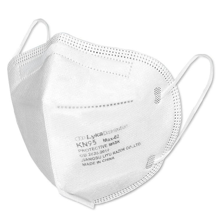 Lyka KN95 Face Masks 50 Pack | 5-Layer, >95% Filtration
