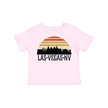 

Inktastic Las Vegas Nevada Skyline Retro Gift Toddler Boy or Toddler Girl T-Shirt