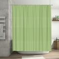 thumbnail image 5 of Rateoe Green Gingham Shower Curtain - Fancy Bathroom Shower Curtain Sets - Waterproof Shower Curtain with Hooks with 12 Plastic Hooks 72x72 Inches, 5 of 5