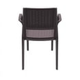 thumbnail image 6 of Pemberly Row Contemporary Resin Patio Dining Arm Chair in Brown, 6 of 11