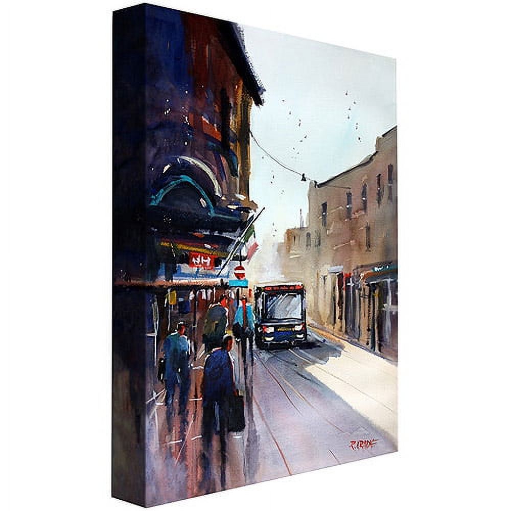 Trademark Art "Italian Bus Stop" Canvas Art by Ryan Radke