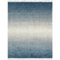 thumbnail image 1 of Unique Loom Hygge Shag Plush & Cozy Area Rug 8' x 10' Rectangle Blue/Ivory, 1 of 1