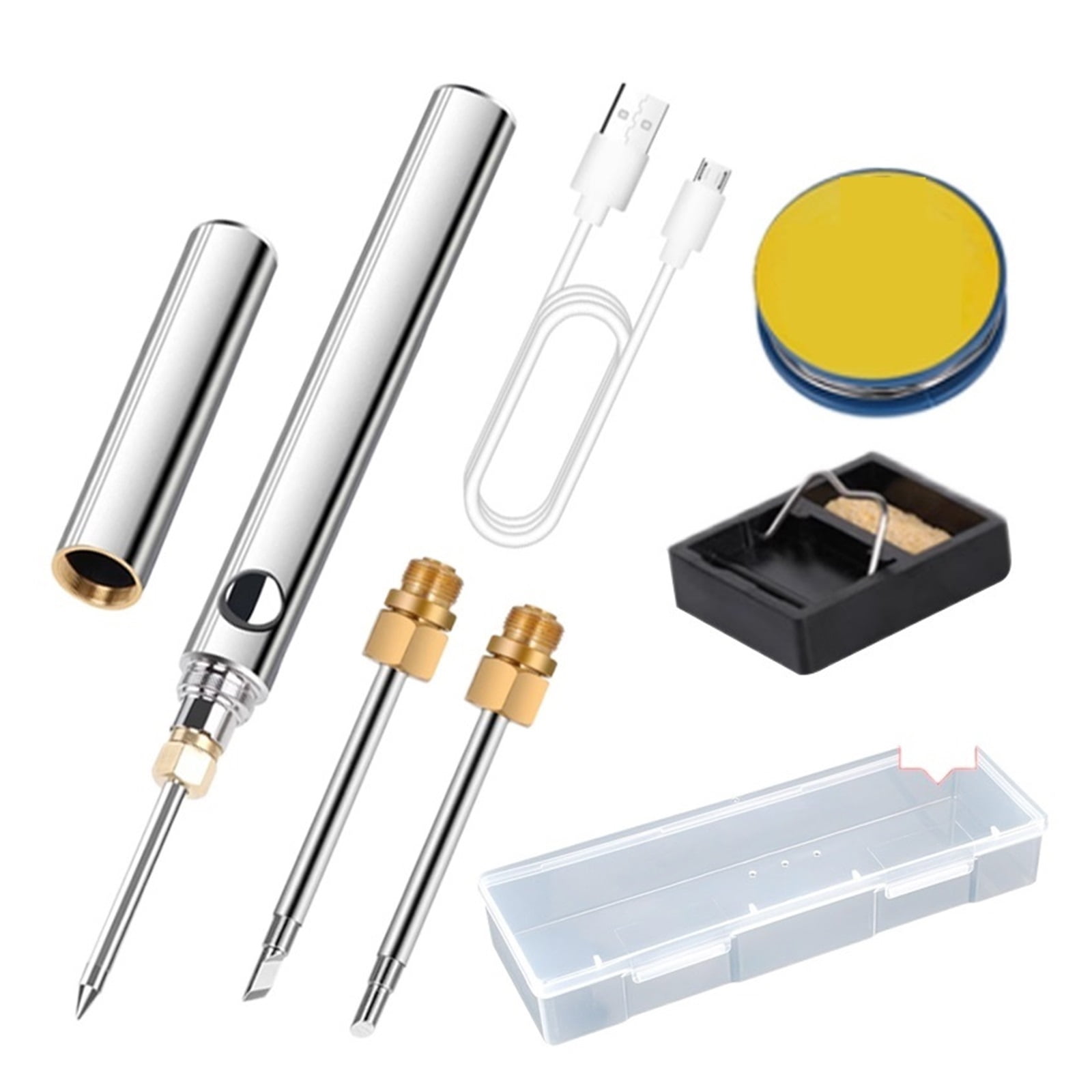 15W Wireless Charging Electric Soldering Iron Pen Set USB Cordless Lithium Battery Solder Iron Portable Repair Welding Tools