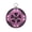 Violet, variant on Metal Bluetooth Speaker, 8W Small but Powerful 360° Sound, IPX7 Waterproof, 15-Hour Battery, Pulse LED Light, Pocket-Sized with Carabiner Ring for Outdoor Hiking Pool