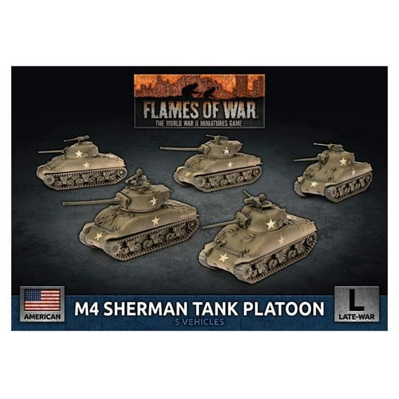 Flames of War: American M4 Sherman Tank Platoon (Late-War)