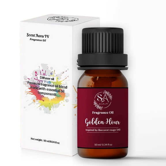 Scent Aura IV Golden Hour Diffuser Oil Inspired by Baccarat Rouge