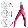 thumbnail image 5 of Cortaúñas Acrílicas Profesionales MACHAO para Uñas Acrílicas, Herramienta de Manicura Rosa y Roja para Salón de Uñas, 5 of 5