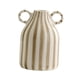 thumbnail image 5 of Jarrón de flores decorativo de porcelana, jarrón pequeño nórdico bohemio, arreglo floral marrón, 5 of 9