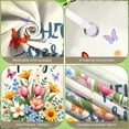 thumbnail image 4 of Colorful Welcome Banner Floral Black Display Green Leaves Cartoon Style Pet Backdrop for Home Decoration Garden Party Welcome Scene, 4 of 9