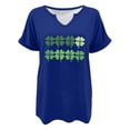 thumbnail image 4 of Tops Cortos para las Mujeres San Pablo's Día Impreso Cuello en V Envuelto Casual Top, Ligero para Todas las Estaciones Hogar Y Uso Diario, 4 of 8