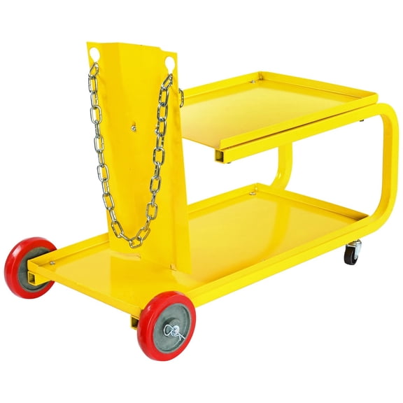 JEGS 81543 Welding Cart 30 in. L x 12.5 in. W x 16 in. H Steel Construction Yell