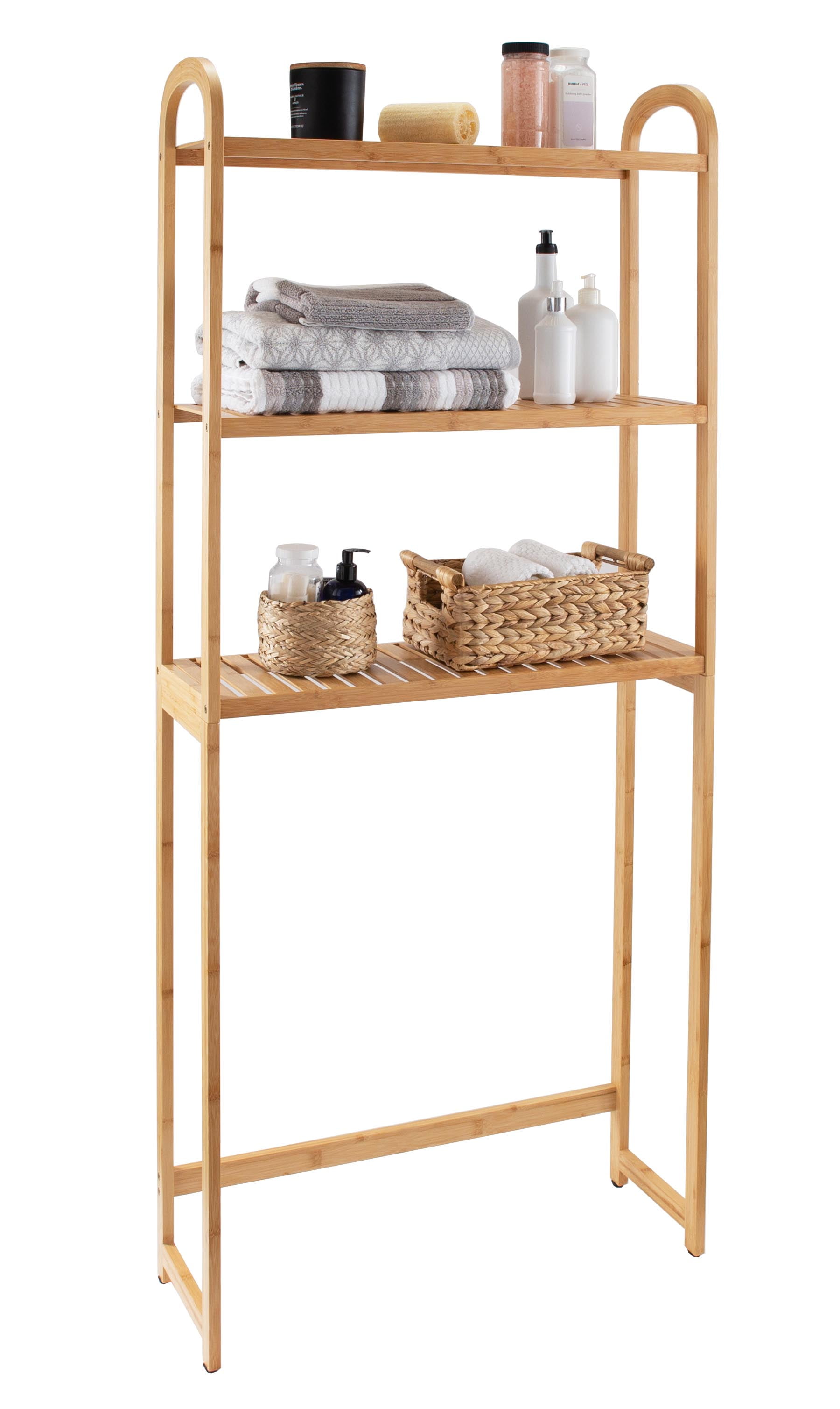 Better Homes & Gardens 3-Shelf over the Toilet Space Saver, Bamboo