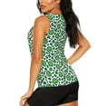 thumbnail image 4 of Picia Leopard print St. Patrick's Day Pattern Women's Workout Tank Top,Breathable Activewear,Slim Fit Athletic Top,Versatile Workout Moisture-wicking top-Large, 4 of 9