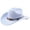 Z25-Light Blue, variant on Men and Women's Classic Western Rolled-up Vegan Suede Decent Adjustable Drawstring Cowboy Cowgirl Hat Halloween Accessory